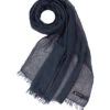 Schal, Leinen, Dunkelblau