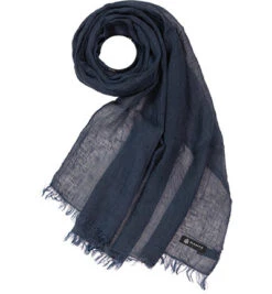 Schal, Leinen, Dunkelblau