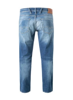 Replay Jeans, Slim Fit, Baumwoll-Stretch 10,5oz, Mittelblau -Maenner Mode Haus  411326 norm2