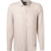 Daniel Hechter Hemd, Modern Fit, Reines Leinen, Hellbeige Meliert
