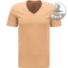 T-Shirts, Shape Fit, Baumwolle, Beige -Maenner Mode Haus  411477 norm