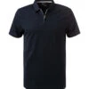 Zip-Polo, Baumwoll-Piqué Geruchshemmend, Navy -Maenner Mode Haus  411493 norm