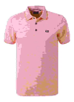Polo-Shirt, Jersey, Orange Meliert -Maenner Mode Haus  411576 norm 1