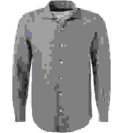 Hemd, Regular Fit, Leinen, Indigo Meliert 9 Hemd, Regular Fit, Leinen, Indigo Meliert -Maenner Mode Haus 411653 norm 1