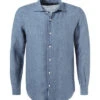 Hemd, Regular Fit, Leinen, Indigo Meliert 1 Hemd, Regular Fit, Leinen, Indigo Meliert -Maenner Mode Haus 411653 norm