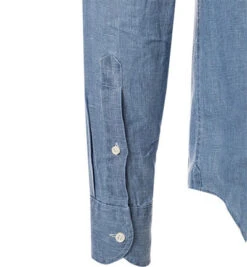 Hemd, Regular Fit, Leinen, Indigo Meliert 8 Hemd, Regular Fit, Leinen, Indigo Meliert -Maenner Mode Haus 411653 norm2