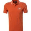 EA7 Polo-Shirt, Baumwoll-Jersey, Orange -Maenner Mode Haus  411704 norm