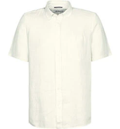 Aigle Kurzarmhemd, Leinen, Creme