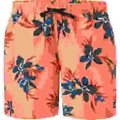Quiksilver Badeshorts, Mikrofaser, Orange Gemustert -Maenner Mode Haus  411851 norm 1
