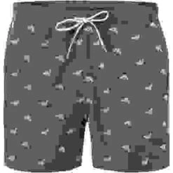 Emporio Armani Badeshorts, Mikrofaser, Anthrazit Gemustert -Maenner Mode Haus  411855 norm 1