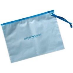 Emporio Armani Badeshorts, Mikrofaser, Anthrazit Gemustert -Maenner Mode Haus  411855 norm3