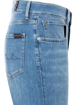 7 For All Mankind Jeans Slimmy Tapered, Baumwolle T400®, Hellblau -Maenner Mode Haus  411857 norm3