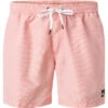 Quiksilver Badeshorts, Mikrofaser, Rosa Gestreift