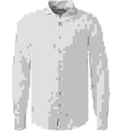 Stenströms Hemd, Fitted Body, Reines Leinen, Weiß-hellblau Gestreift -Maenner Mode Haus  411905 norm 1