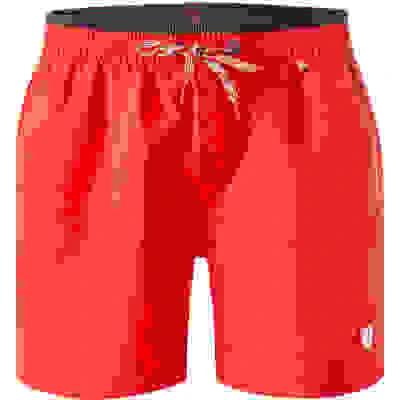 Badeshorts, Mikrofaser, Orangerot 5 Badeshorts, Mikrofaser, Orangerot – Bild 3