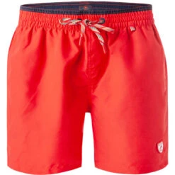 Badeshorts, Mikrofaser, Orangerot