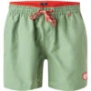 Badeshorts, Mikrofaser, Khaki -Maenner Mode Haus  411924 norm