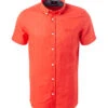 Kurzarmhemd, Leinen, Rot 2 Kurzarmhemd, Leinen, Rot -Maenner Mode Haus 411991 norm