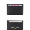 Fred Perry Kartenbörse, Kunstleder, Schwarz -Maenner Mode Haus  412002 norm