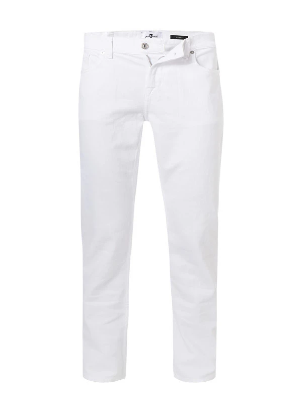 7 For All Mankind Jeans Slimmy, Baumwoll-Stretch, Weiß 3 7 For All Mankind Jeans Slimmy, Baumwoll-Stretch, Weiß