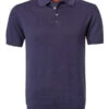 Polo-Shirt, Baumwoll-Strick, Nachtblau 1 Polo-Shirt, Baumwoll-Strick, Nachtblau -Maenner Mode Haus 412052 norm