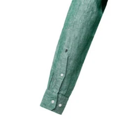 Seidensticker Hemd, Regular Fit, Reines Leinen, Dunkelgrün -Maenner Mode Haus  412148 norm2