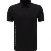 Hackett Zip-Polo, Baumwoll-Piqué, Schwarz -Maenner Mode Haus  412167 norm