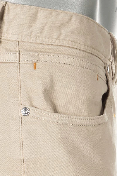 Alberto Jeans Robin, Tapered Fit, Baumwolle T400®, Hellbeige 4 Alberto Jeans Robin, Tapered Fit, Baumwolle T400®, Hellbeige – Bild 2