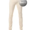 Alberto Jeans Superslim, Slim Fit, Baumwolle T400®, Hellbeige -Maenner Mode Haus  412227 norm