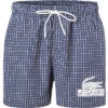 Lacoste Badeshorts, Mikrofaser, Navy Kariert -Maenner Mode Haus  412322 norm