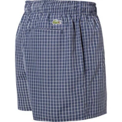 Lacoste Badeshorts, Mikrofaser, Navy Kariert -Maenner Mode Haus  412322 norm2