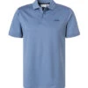 Calvin Klein Polo-Shirt, Slim Fit, Baumwoll-Jersey, Mittelblau -Maenner Mode Haus  412461 norm