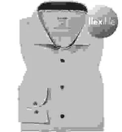 OLYMP Hemd, Body Fit, Baumwoll-Stretch Climate Control, Taupe -Maenner Mode Haus  412612 norm 1