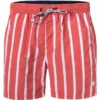 Pepe Jeans Badeshorts, Mikrofaser, Orangerot Gestreift -Maenner Mode Haus  412652 norm