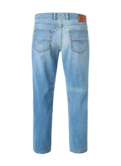 Jeans, Regular Fit, Baumwoll-Stretch, Hellbau -Maenner Mode Haus  412743 norm2