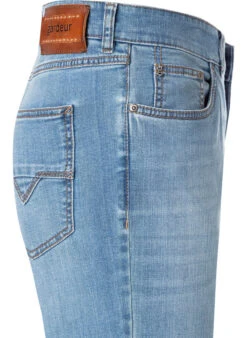Jeans, Regular Fit, Baumwoll-Stretch, Hellbau -Maenner Mode Haus  412743 norm3
