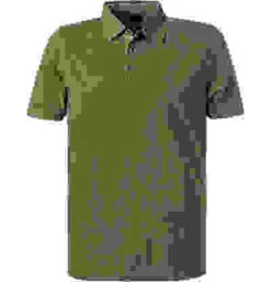 OLYMP Polo-Shirt, Modern Fit, Baumwoll-Jersey, Khaki -Maenner Mode Haus  412755 norm 1