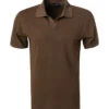 Marc O'Polo Polo-Shirt, Regular Fit, Bio Baumwoll-Strick, Dunkelbraun -Maenner Mode Haus  412826 norm