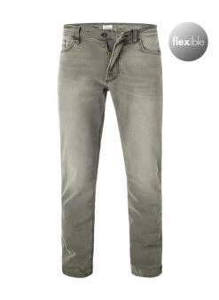 Camel Active Jeans, Slim Fit, Baumwoll-Stretch, Oliv