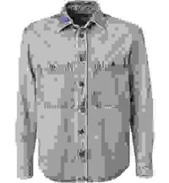 Marc O'Polo Overshirt, Baumwolle, Blau -Maenner Mode Haus  412911 norm 1