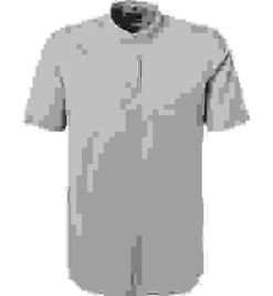 OLYMP Kurzarmhemd, Modern Fit, Baumwolle, Blau Meliert -Maenner Mode Haus  413032 norm 1