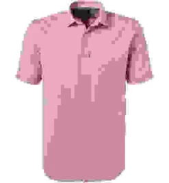 OLYMP Kurzarmhemd, Modern Fit, Baumwolle, Rosé -Maenner Mode Haus  413050 norm 1