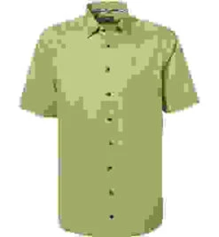 OLYMP Kurzarmhemd, Comfort Fit, Baumwolle, Grün Meliert 7 OLYMP Kurzarmhemd, Comfort Fit, Baumwolle, Grün Meliert -Maenner Mode Haus 413074 norm 1