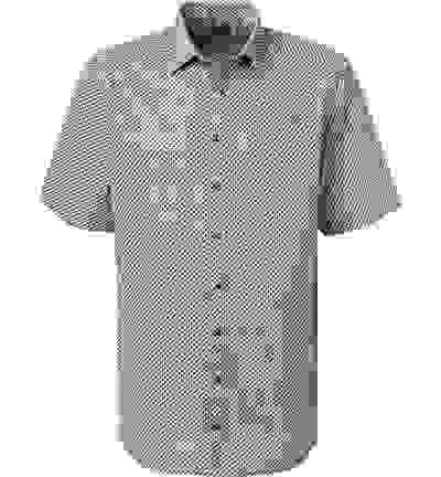 OLYMP Kurzarmhemd, Comfort Fit, Baumwolle, Limette-flieder Gemustert 5 OLYMP Kurzarmhemd, Comfort Fit, Baumwolle, Limette-flieder Gemustert – Bild 3