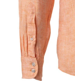 OLYMP Hemd, Modern Fit, Reines Leinen, Mandarin Meliert -Maenner Mode Haus  413167 norm2