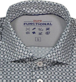 Pure Hemd, Jersey Geruchshemmend, Grau-nachtblau Gemustert -Maenner Mode Haus  413182 norm2