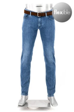 Alberto Jeans, Slim Fit, Baumwolle T400®, Jeansblau