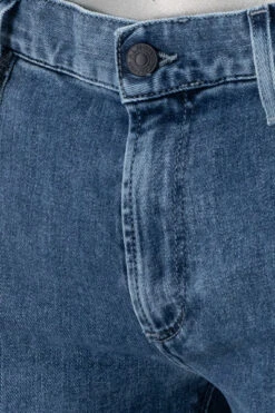 Alberto Jeans, Slim Fit, Baumwolle T400®, Jeansblau -Maenner Mode Haus  413342 norm4