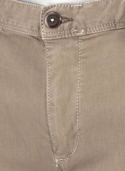 Alberto Hose Rob, Slim Fit, Baumwolle T400® 9,5oz, Dunkelbeige -Maenner Mode Haus  413345 norm4