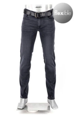 Alberto Jeans Pipe, Regular Fit, Bio Baumwolle T400®, Dunkelgrau